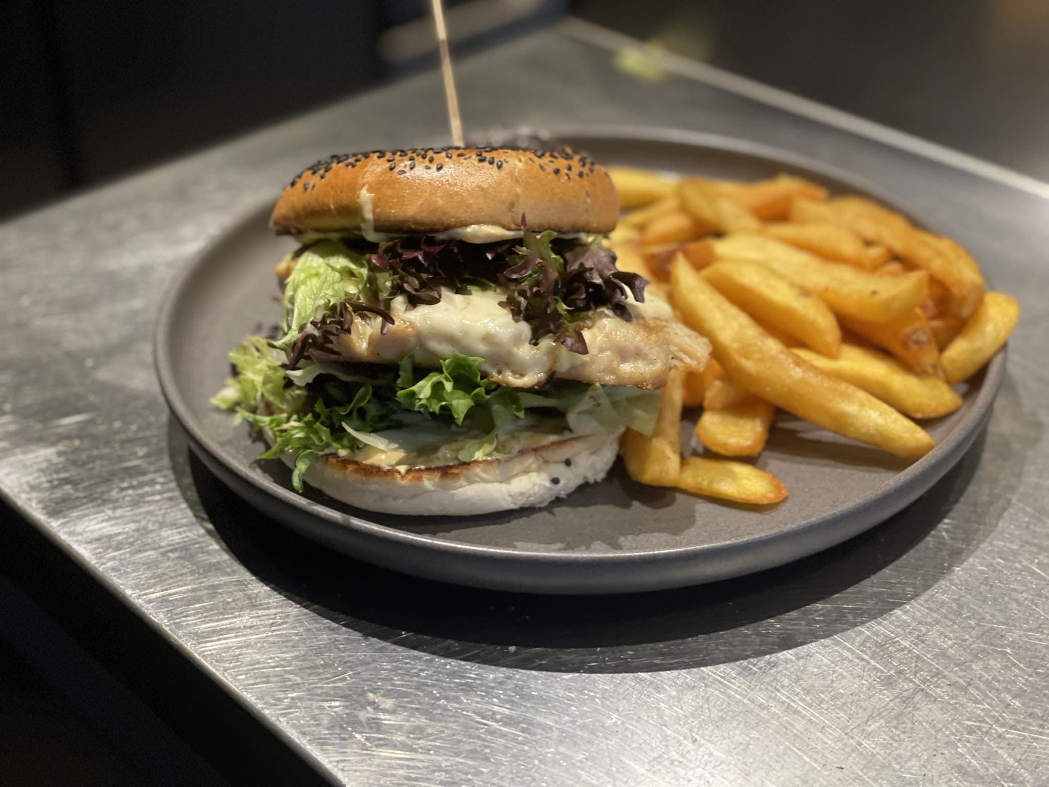 Chicken cheese burger
